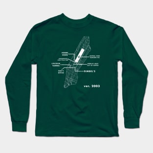 Buddy's Manhattan Diagram Long Sleeve T-Shirt